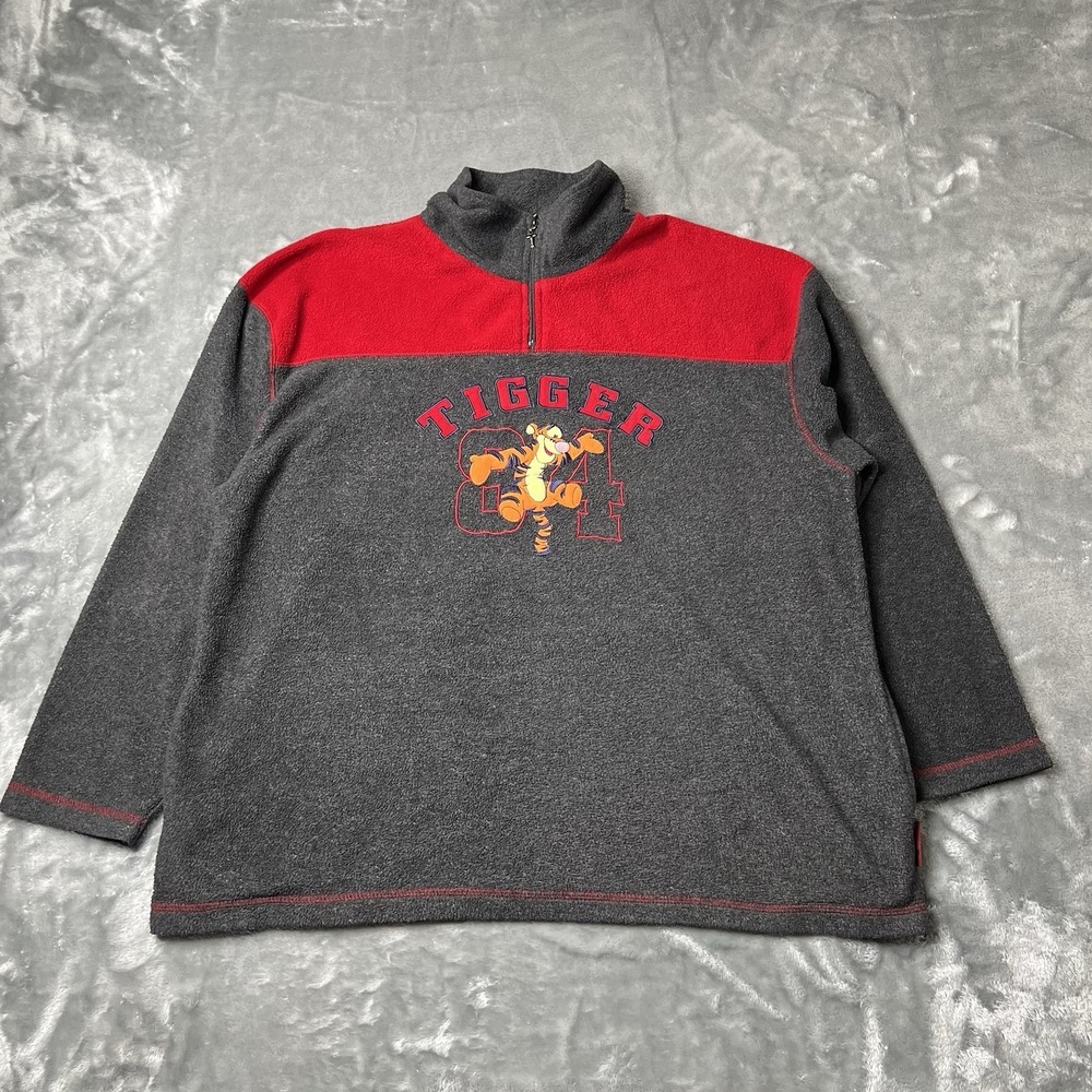 Disney Sweater Womens Medium Gray TIGGER‎ Crew Neck Pullover Winnie the Pooh